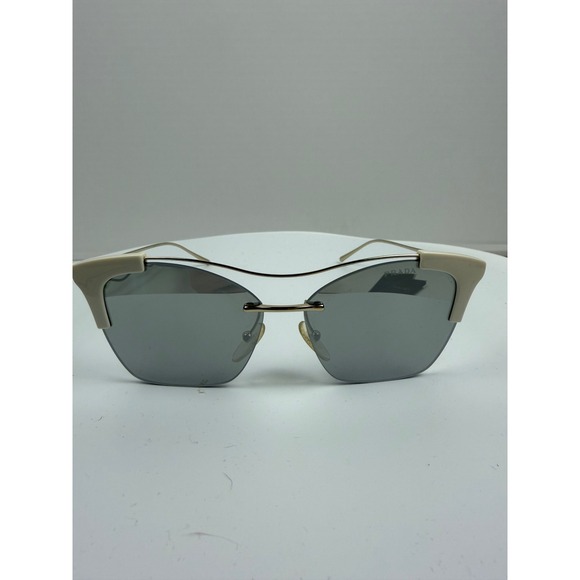 Prada SPR 21U Butterfly Sunglasses Cream Gold Rimless Made in Italy SPR21U main image 15